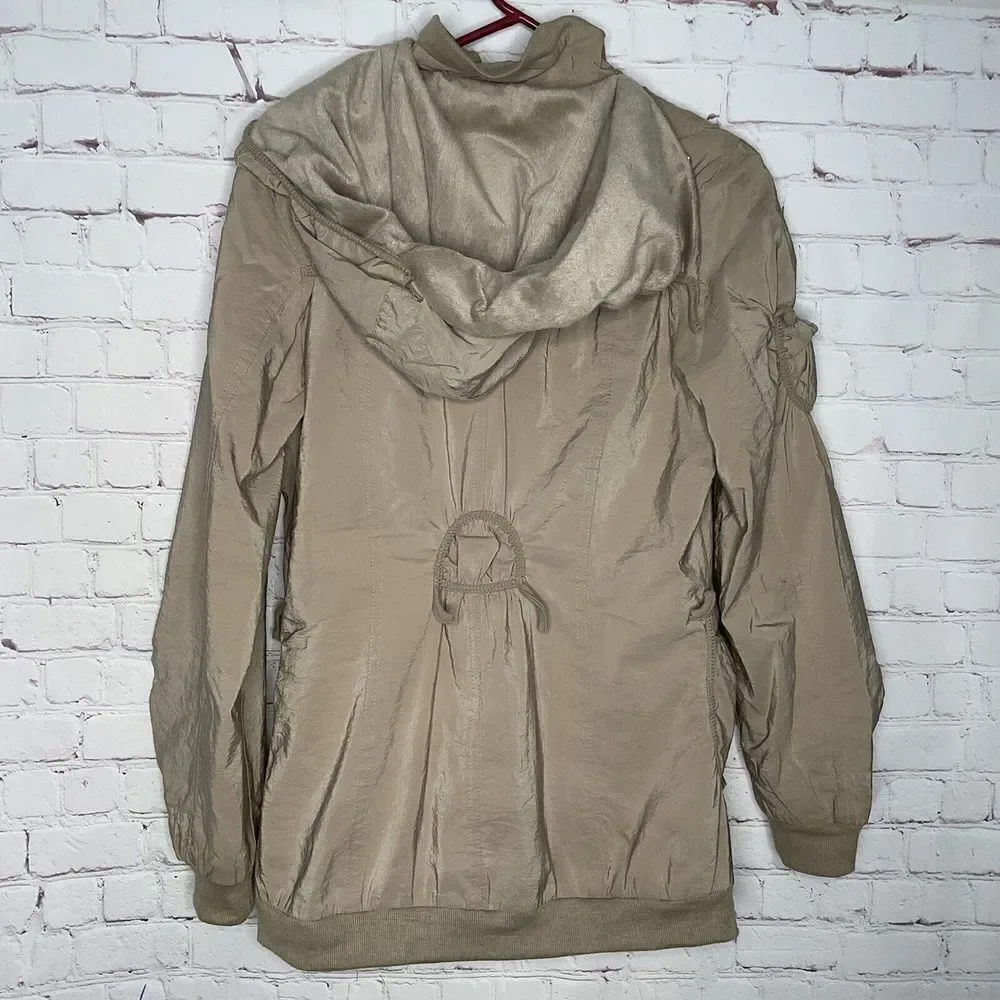 Mibeiga Womens Large‎ Coat Jacket Full Zip Lined Pockets Flaws - Picture 3 of 10